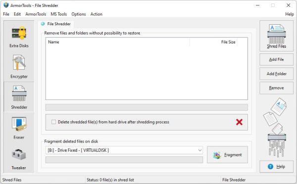 File Shredder Screen Shot